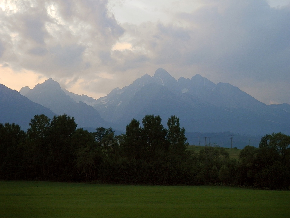 Clouds and Mountain landscape at Vysoke Tatry in Slovakia