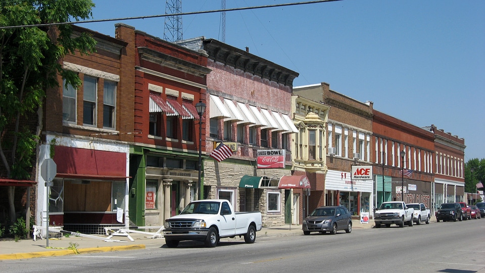 Downtown Historic District in Clinton, Indiana photo