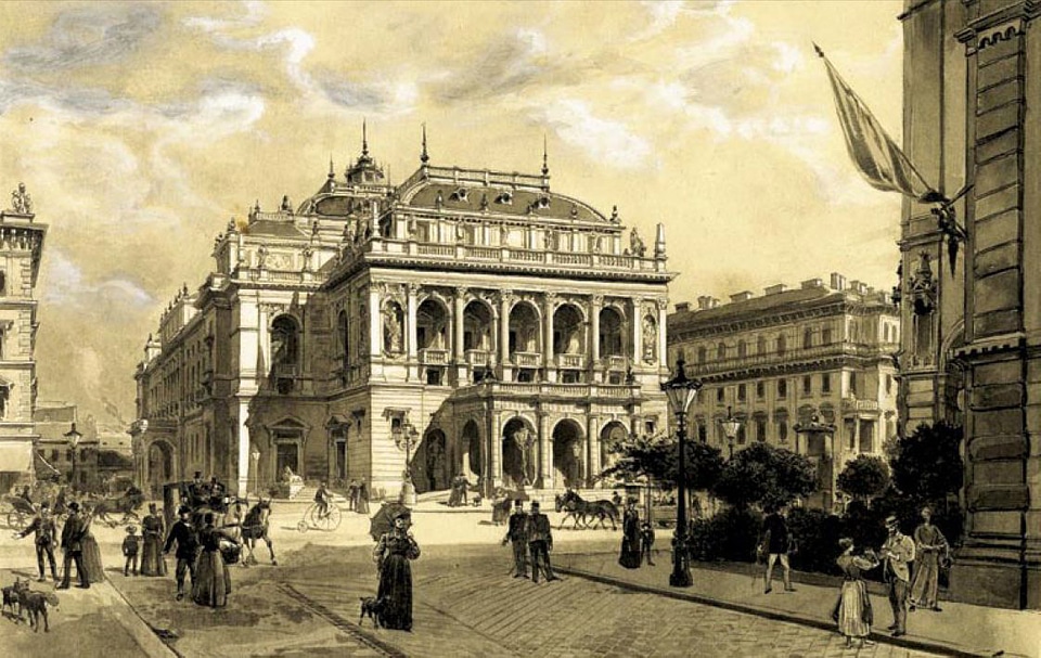 Hungarian State Opera House in Budapest, Hungary