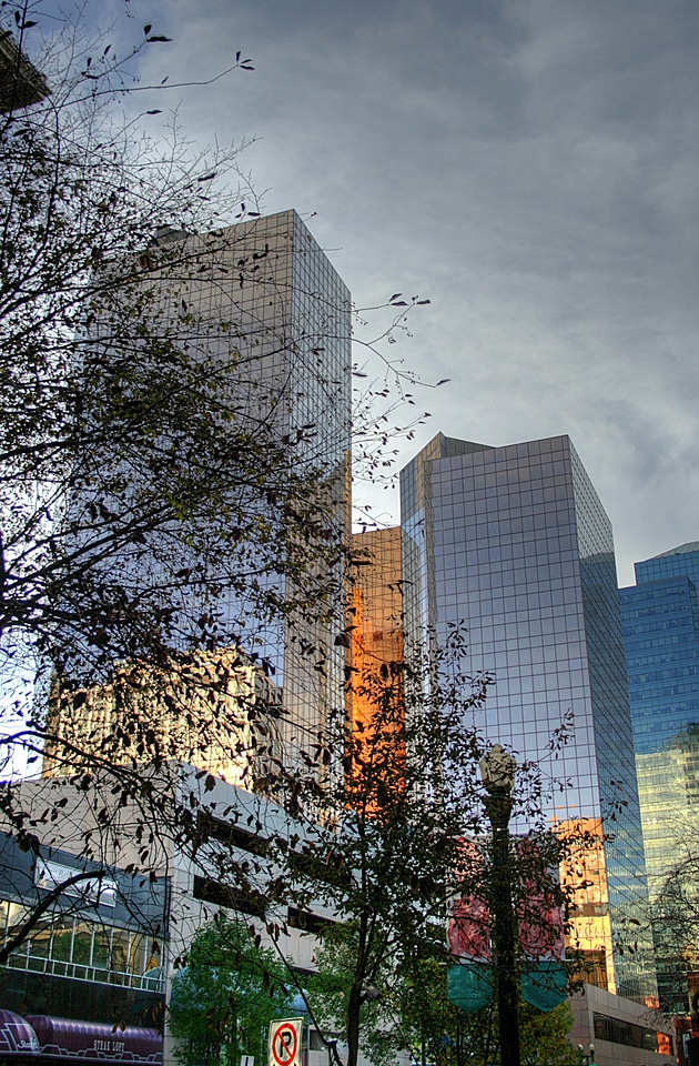 Office towers near Rice Howard Way in Edmonton