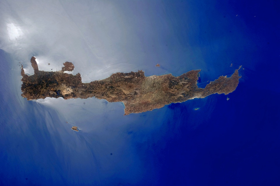 Satellite Image of Crete