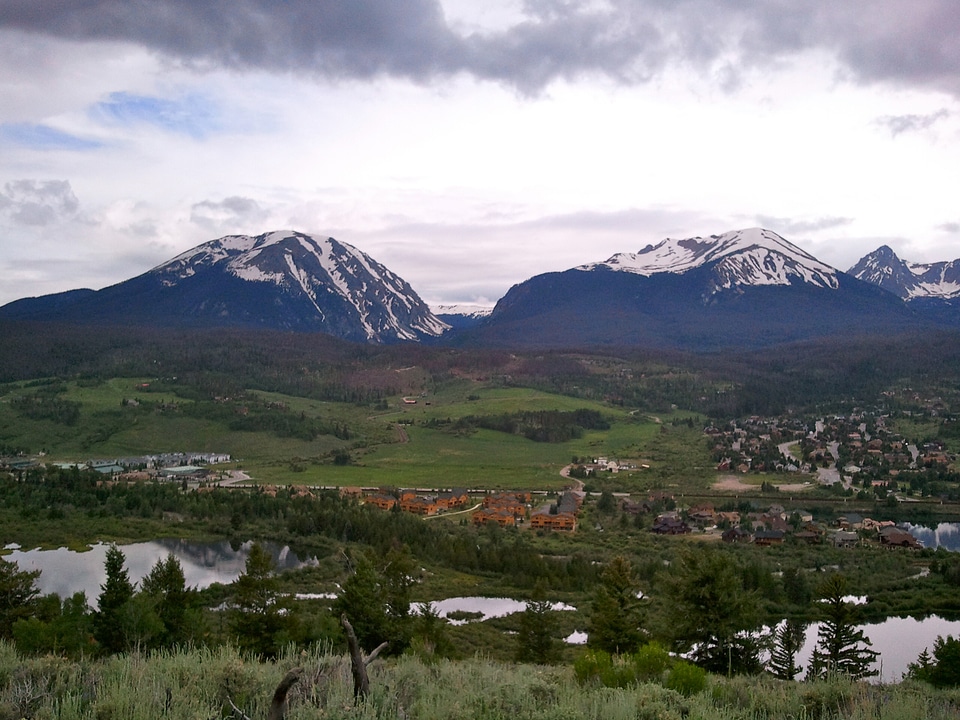Silverthorne seen from Ptarmigan Peak in Colorado