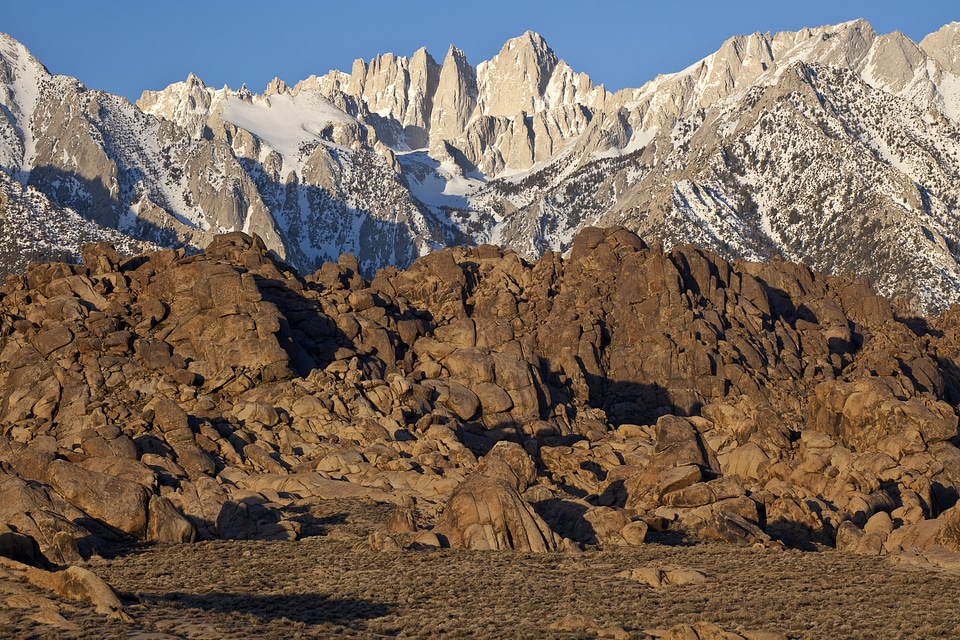 Alabama Hills landscape in California