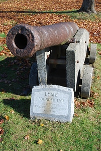 A small cannon in Lyme, New Hampshire