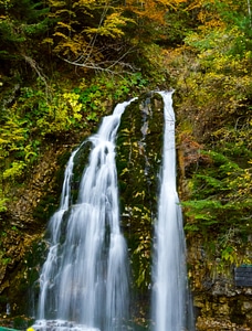 Waterfall in nature photo