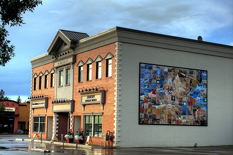 Youth mural in downtown St. Albert, Alberta
