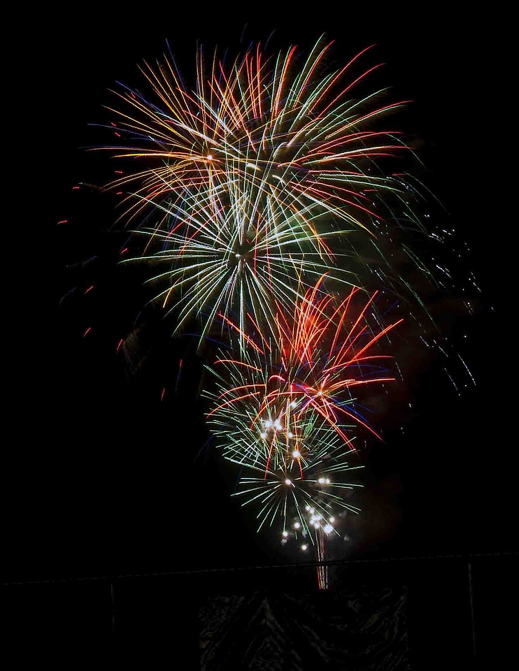 Fireworks in the Sky bursting in Owensboro, Kentucky