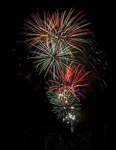 Fireworks in the Sky bursting in Owensboro, Kentucky