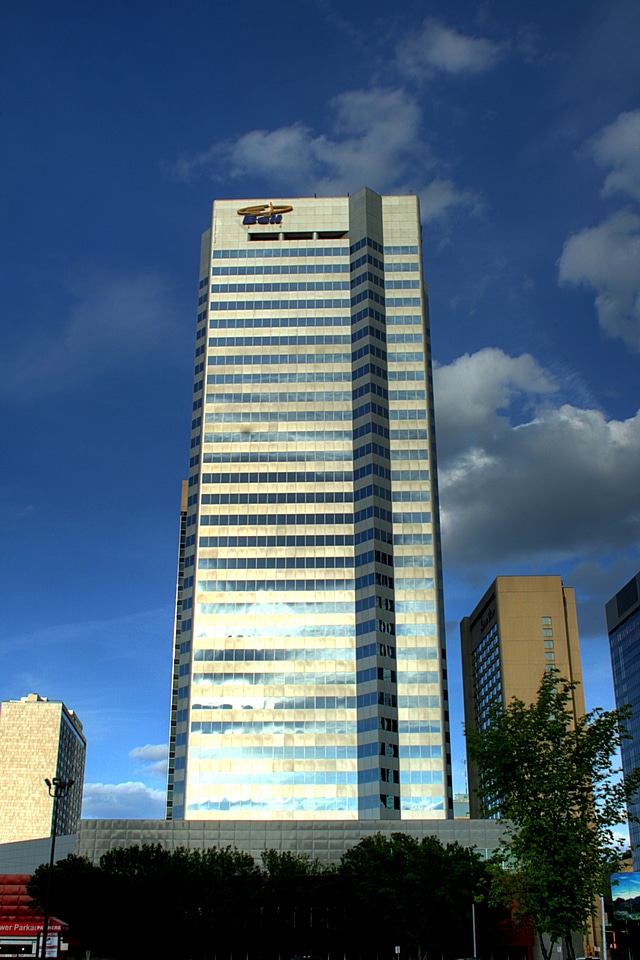 Front Face of the Bell Tower in Edmonton