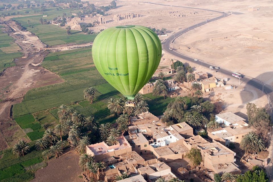Hot Air Balloon over Luxor, Egypt