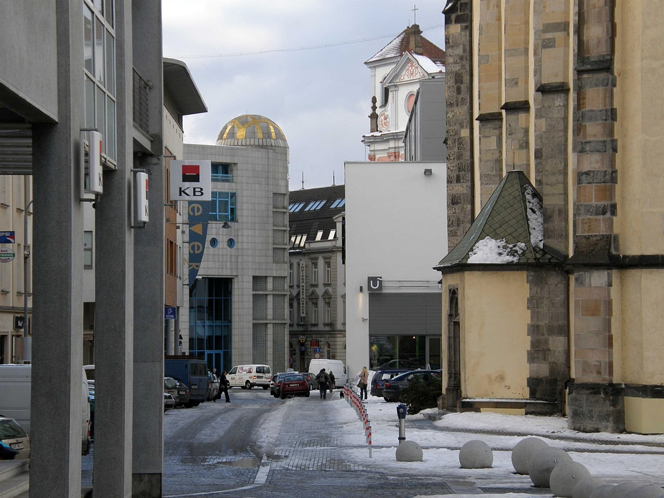 City centre of Usti nad Labem, Czech Republic