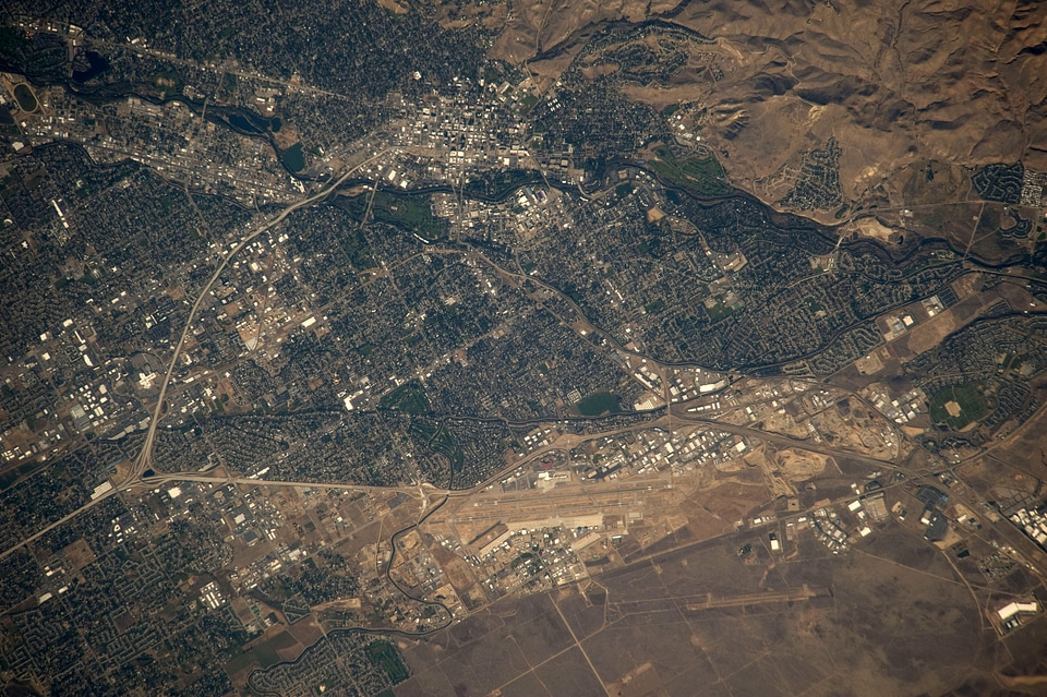 Satellite Image of Boise, Idaho