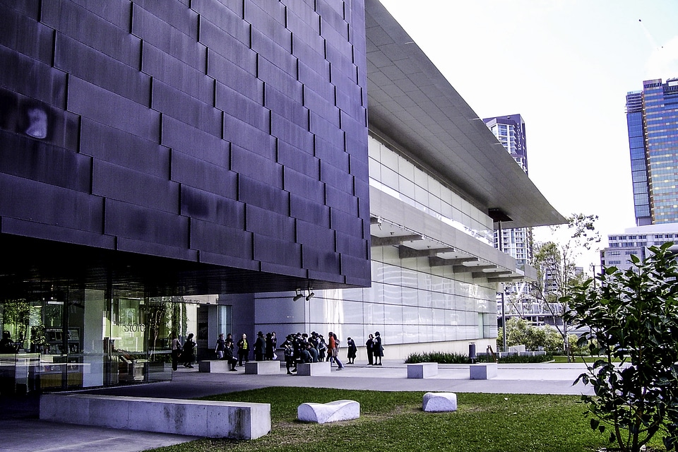 Main entrance of GOMA in Brisbane, Queensland, Australia