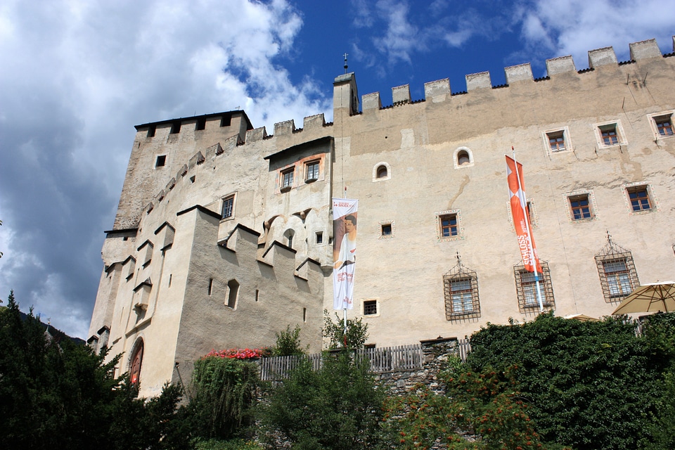 Bruck Castle with medieval walls in Lienz, Austria