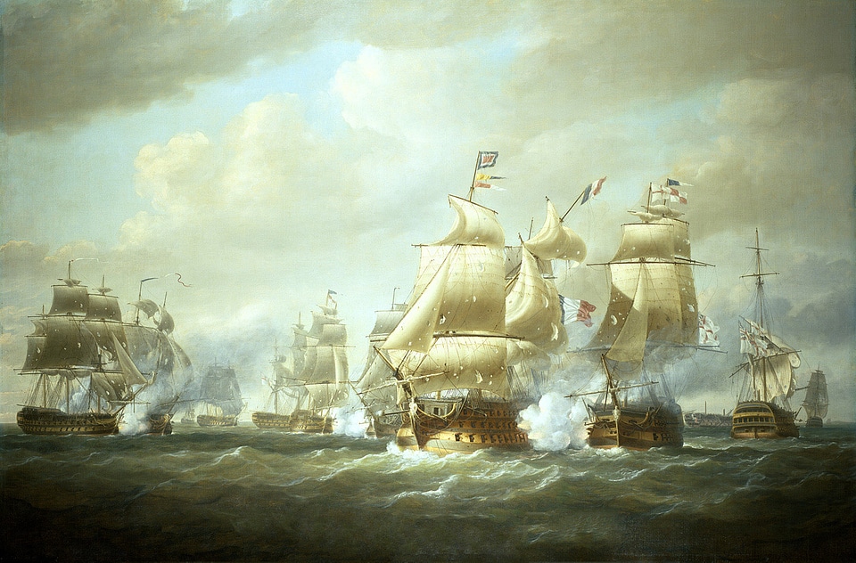 Battle of San Domingo at Sea during the Napoleonic Wars