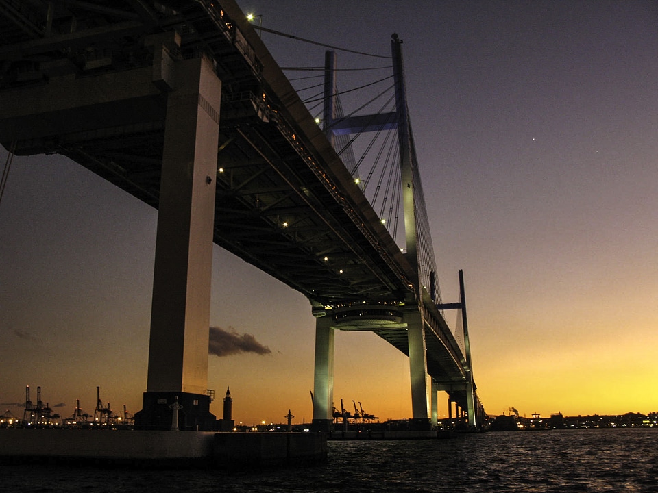 Yokohama Bridge in Japan