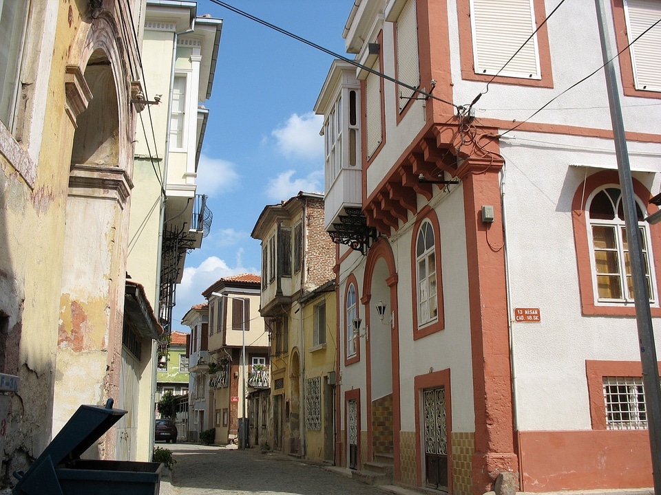 Ottoman era houses in Ayvalık. Turkey