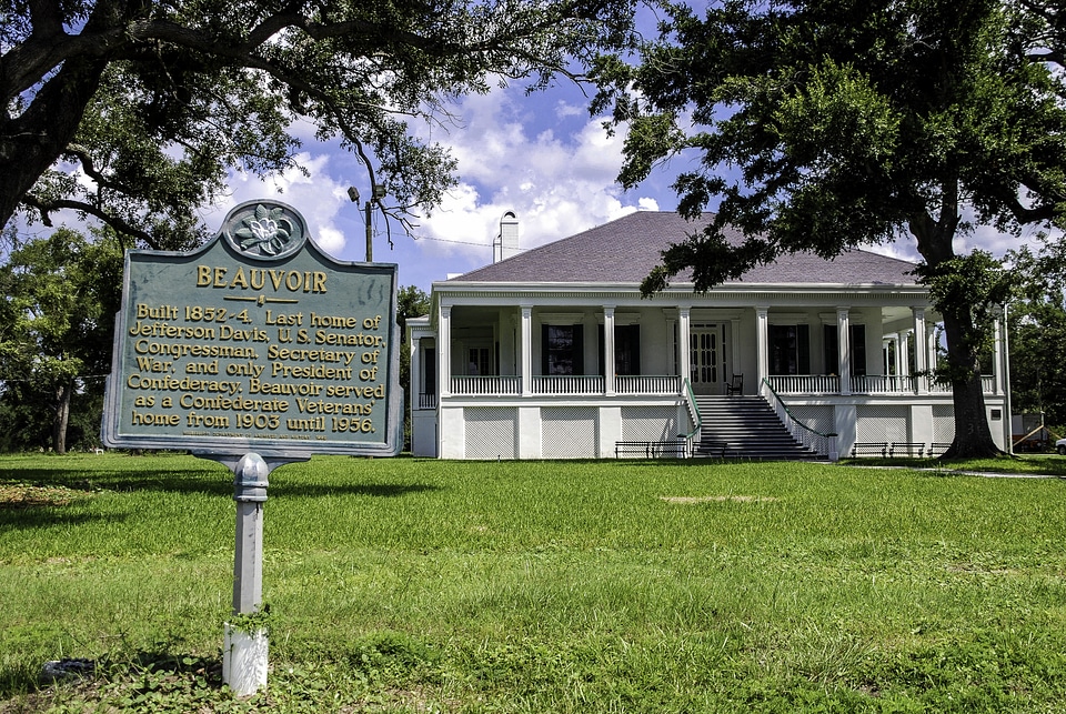 Beauvoir, the post-war home of Confederate States President Jefferson Davis in Biloxi, Mississippi
