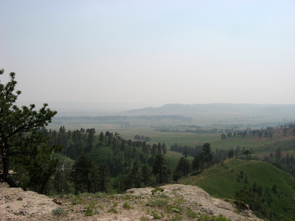 Hazy Day near Crawford, Nebraska photo