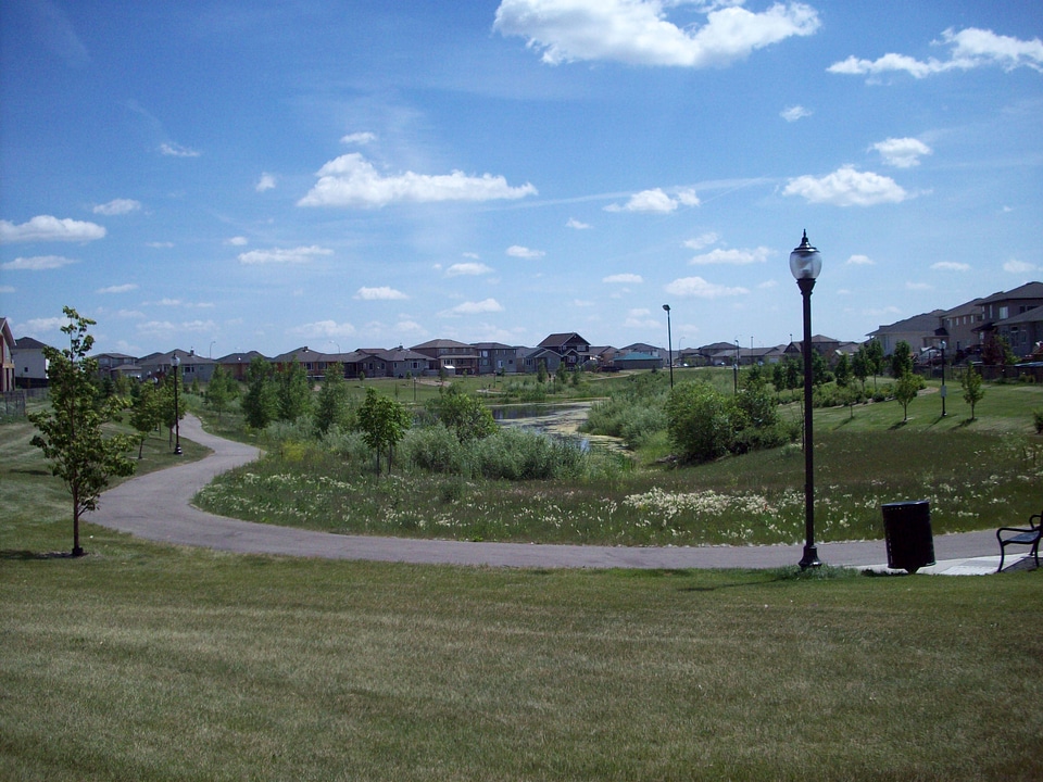 Pond on Pilot Butte Creek in Regina, Saskatchewan