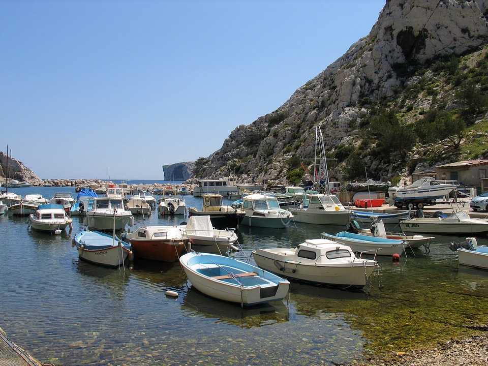 Boats in the landscape in the boats