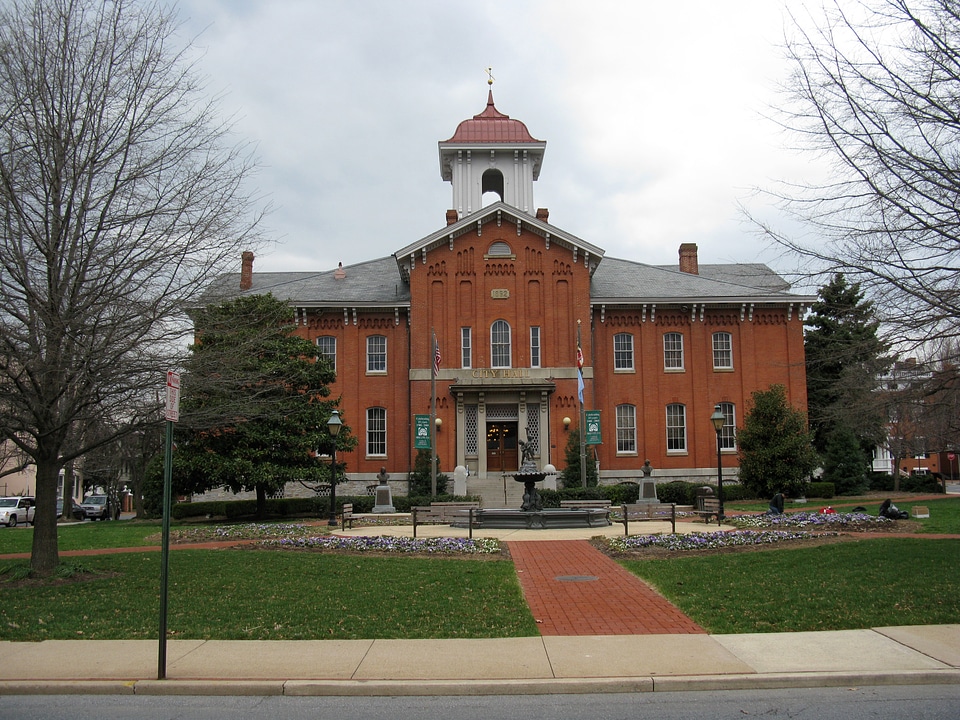 City Hall in Frederick in Maryland
