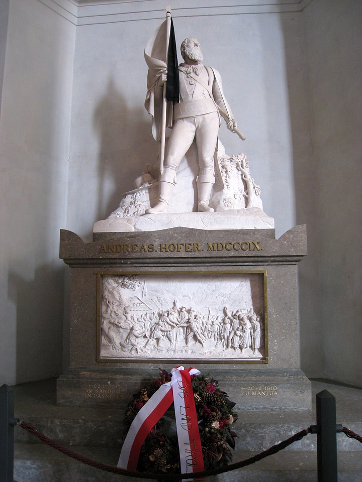 Andreas Hofer's tomb in Innsbruck, Austria