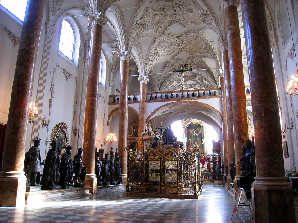 Maximilian's Cenotaph and the Black Men in Innsbruck, Austria