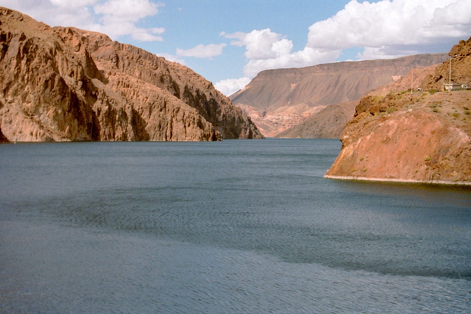 Curving lake Mead in Nevada