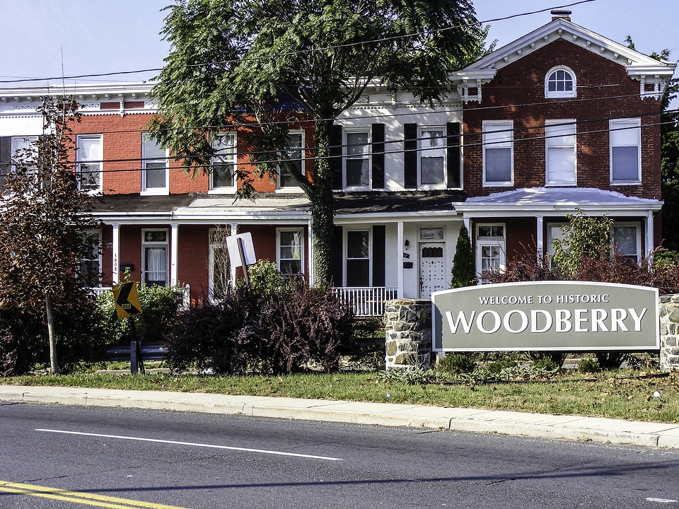 Historic Woodberry Neighborhood in Baltimore, Maryland