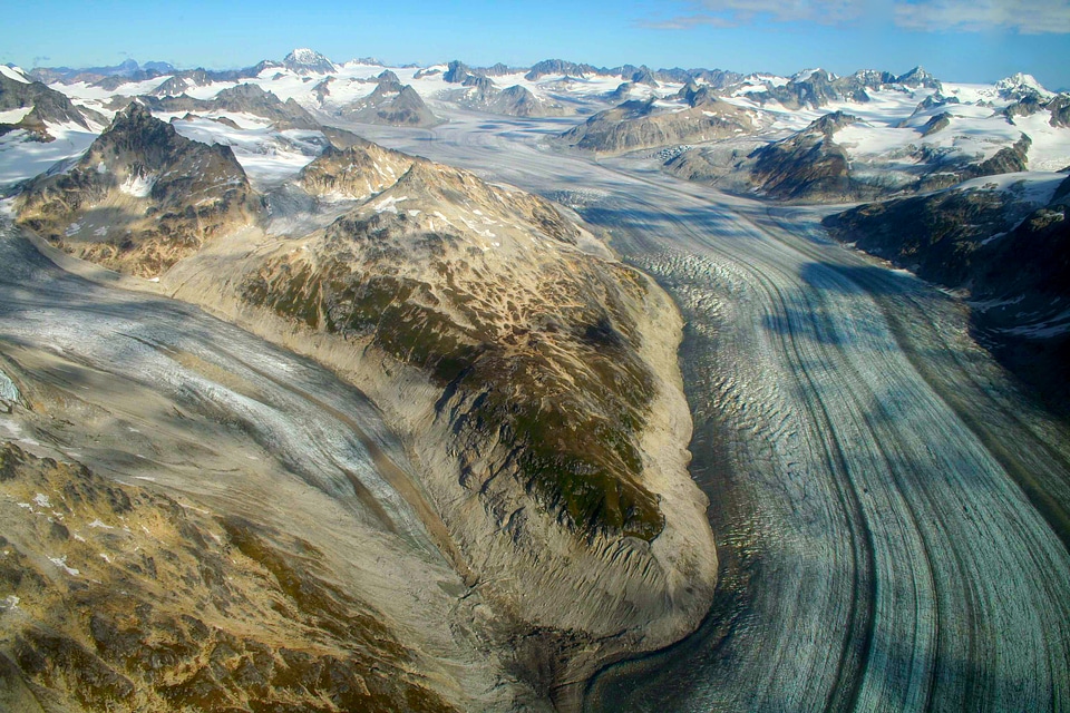 Tanaina Glacier landscape in Lake Clark National Park, Alaska