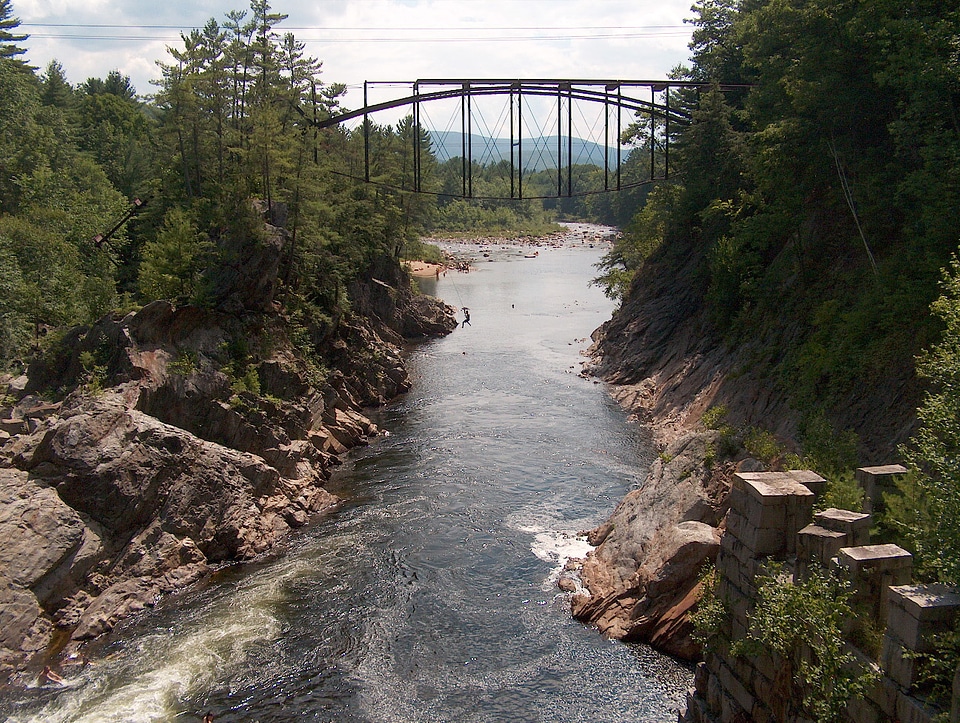 Pemigewasset River at Livermore Falls in Campton, New Hampshire