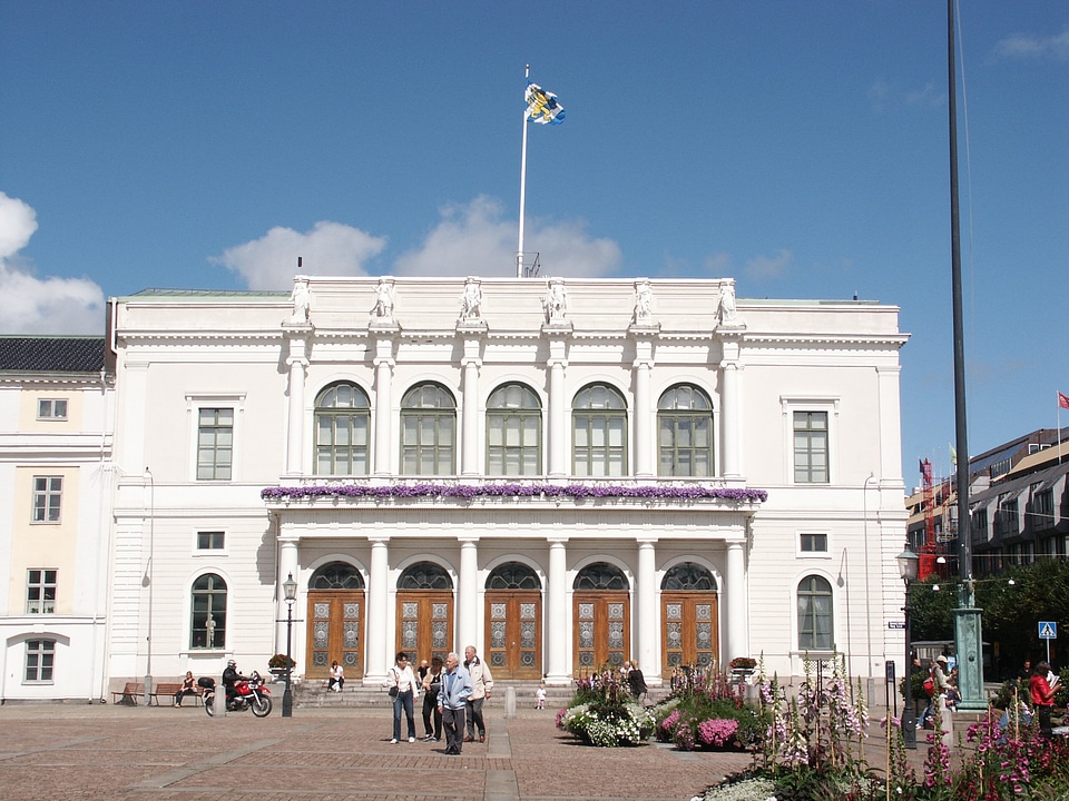 Front view of town hall