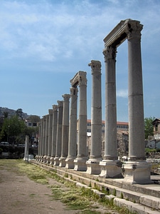 Agora of Smyrna Ancient Ruins in Izmir, Turkey photo