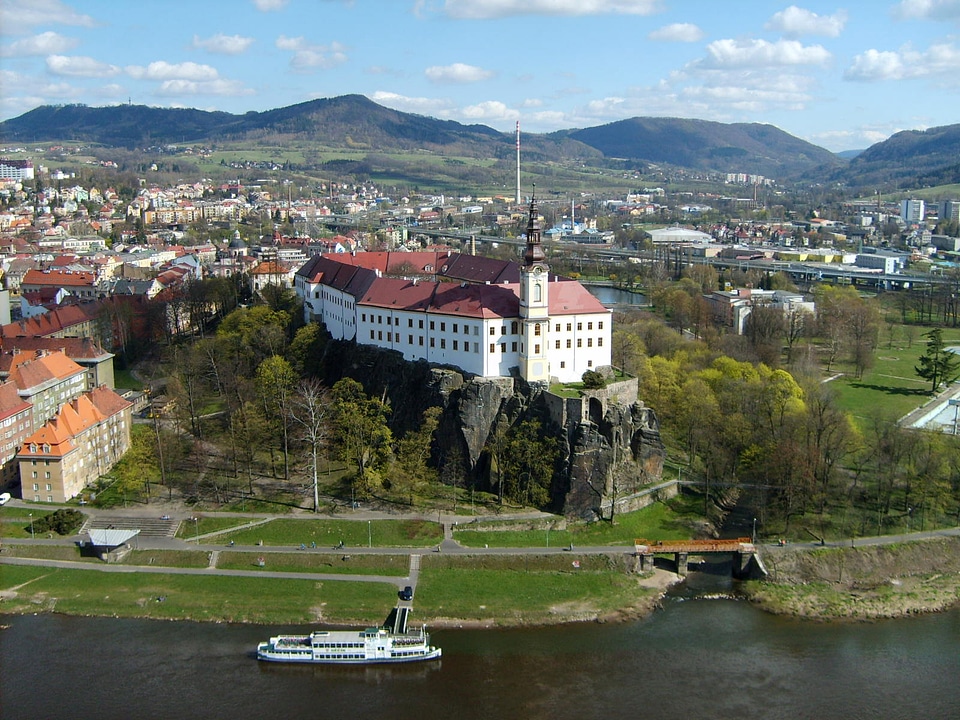 Děčín Castle in Czech Republic