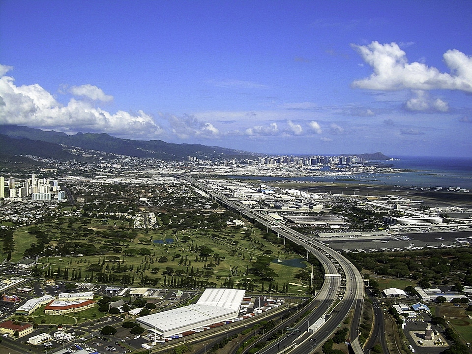 Aerial View of Honolulu, Hawaii