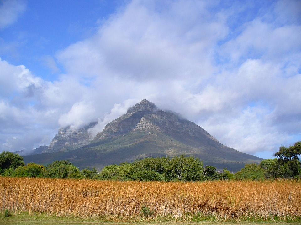 Devil's Peak landscape in Cape Town, South Africa