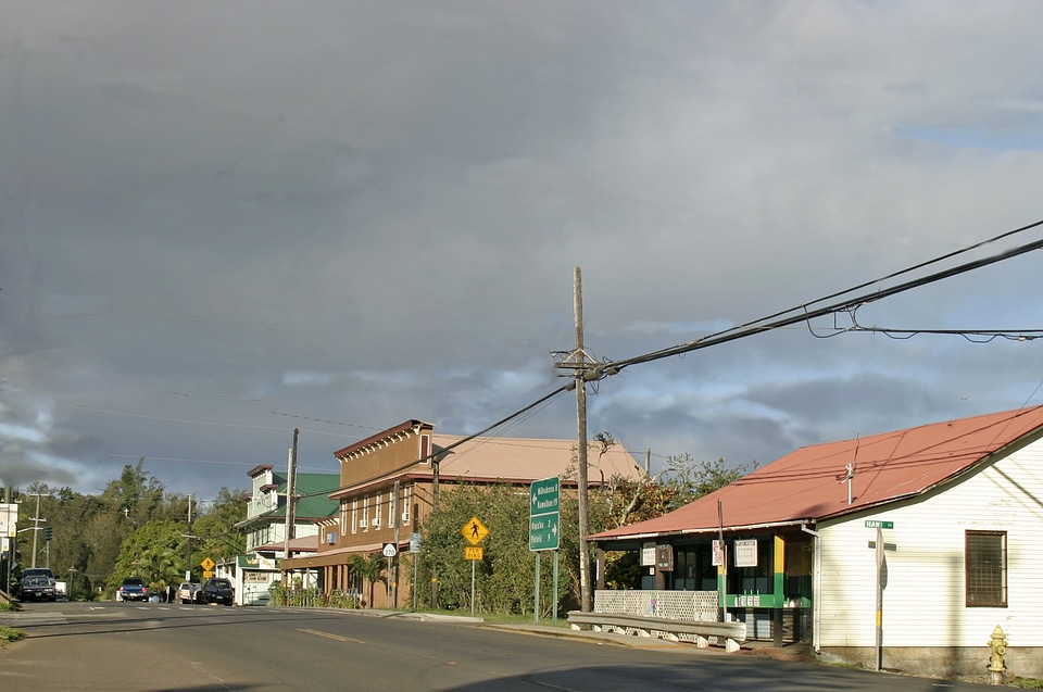 Ironman Triathlon turn-around in Hawi, Hawaii