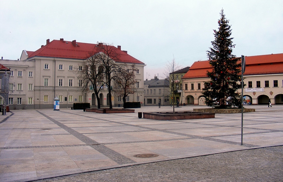 Market Square in Kielce, Poland