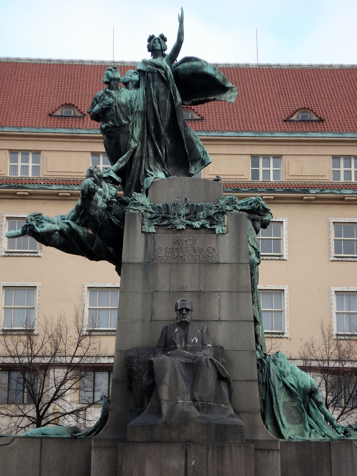Monument to František Palacký in Prague, Czech Republic