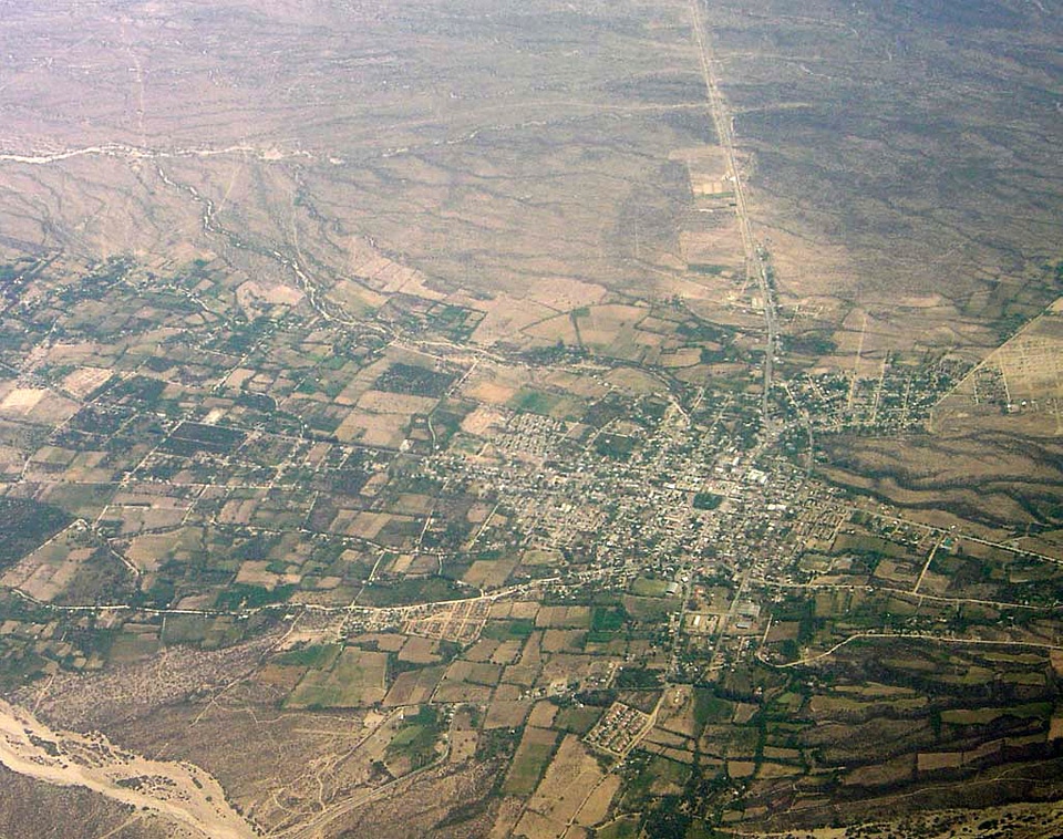 Aerial View of Andalgalá, Argentina