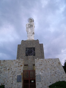 Virgin Mary monument in Haskovo, Bulgaria photo