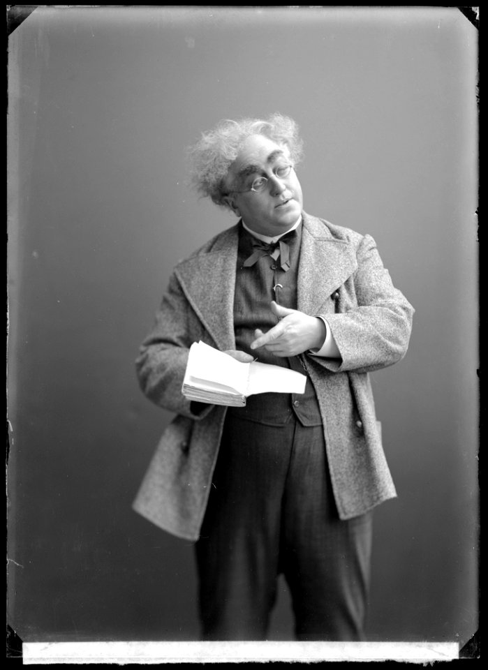 Nils Arehn in Geografi och kärlek at Svenska teatern 1908 - SMV - NA073