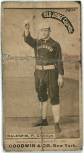 Mark Baldwin, Chicago White Stockings, baseball card portrait LCCN2007686402