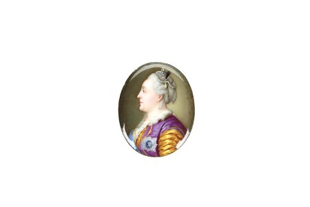 Miniatyrporträtt på ryska kejsarinnan Katarina II(1729-1796) i emalj - Skoklosters slott - 93221 photo