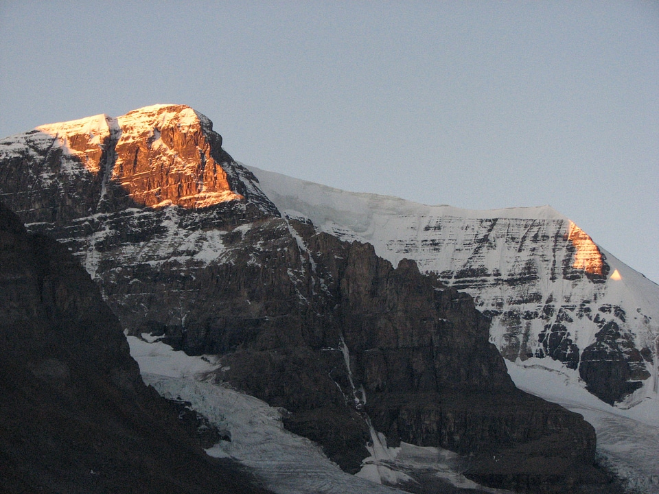Mount Andromeda peak landscape at Banff National Park, Alberta, Canada