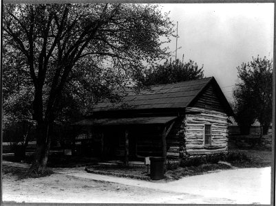 Minnesota. Rochester. The log cabin one of the first houses. LCCN2012647941