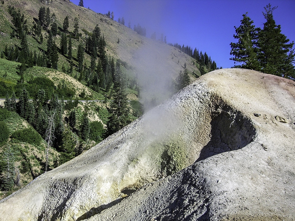 Thermal Vents at Sulfur Works at Lassen Volcanic National Park, California