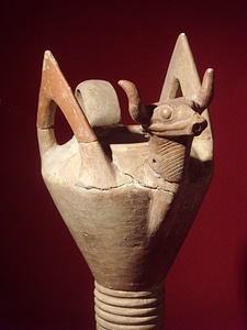 Decorated ceramic bowl from the Hittite period 