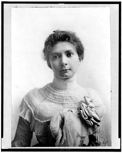 Mary Johnston, half-length portrait, facing front LCCN94510741 photo